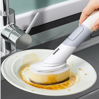 Cây Cọ Xoong Nồi Chảo Đa Năng Damas - Thiết Kế Ngăn Đựng Nước Tẩy Rửa Tiện Dụng - Bấm Nút 1 Chạm Để Lấy Nước Rửa - Chất Liệu Nhựa Cao Cấp Đạt Tiêu Chuẩn An Toàn Sử Dụng