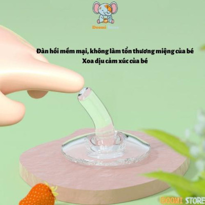 Dụng Cụ Hỗ Trợ Uống Thuoc Bón Thuoc Sữa Cho Bé Hình Con Ếch Siêu Đáng Yêu An Toàn và Tiện Lợi Kèm Hộp và Cọ