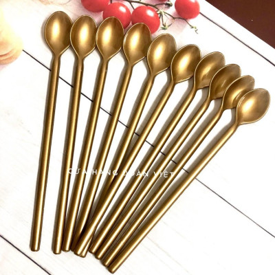 Muỗng Nhựa - Combo 10 Muỗng Nhựa Sinh Tố, Trà Sữa 20cm. Chuyên phục vụ Sp Gia dụng, Khuôn làm bánh, Dụng cụ học Sinh, Nh