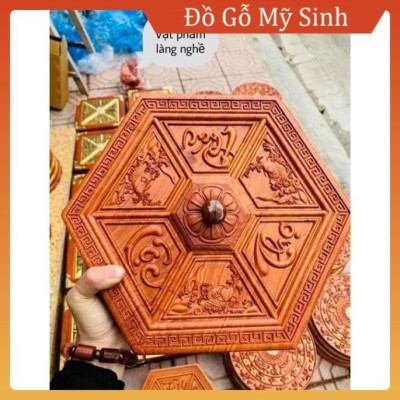 Khay gỗ đựng bánh kẹo - Hộp gỗ đựng bánh kẹo tết Phúc - Lộc - Thọ - Khay gỗ Hương cao cấp
