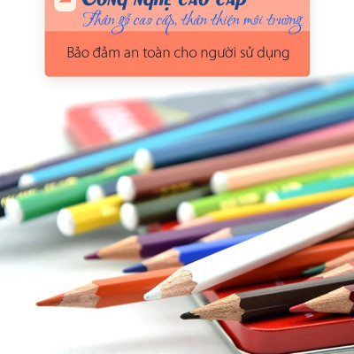 Bộ bút chì màu nước STABILOaquacolor 12 màu - Hộp thiếc 12 màu (CLW1612M)