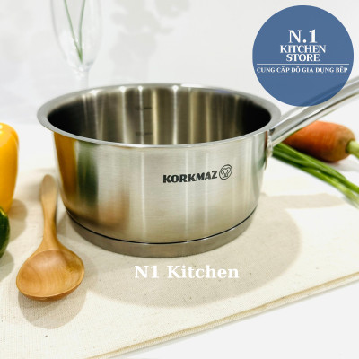 Quánh inox cao cấp Korkmaz Proline 1.5 lít không nắp - A1156 - Hàng chính hãng