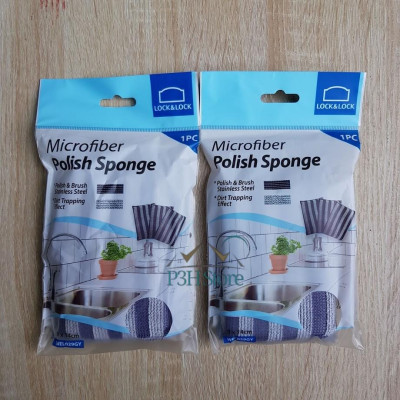 Miếng rửa chén Lock&Lock Microfiber chùi rửa đa năng WEL028 WEL029