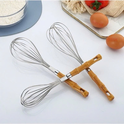 DỤNG CỤ ĐÁNH TRỨNG ĐÁNH BỘT THỦ CÔNG CÓ TAY CẦM GIẢ TRE - HENRYSA