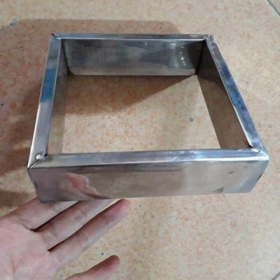 Khuôn Bánh Chưng Inox Loại Lớn, Khuôn Gói Bánh Trưng Vuông Inox Siêu Bền Tiện Lợi, Khuôn Làm Bánh Chưng Size 15cm