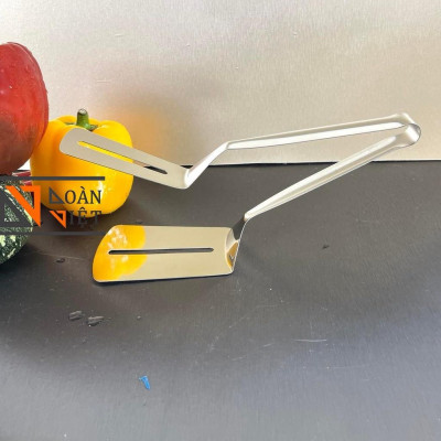 KẸP GẮP ĐA NĂNG, GẮP ĐỒ CHIÊN, THỰC PHẨM 26 cm. S.Phẩm có 2 mảnh giúp giữ cố định thực phẩm. Inox không rỉ, sáng bóng. C