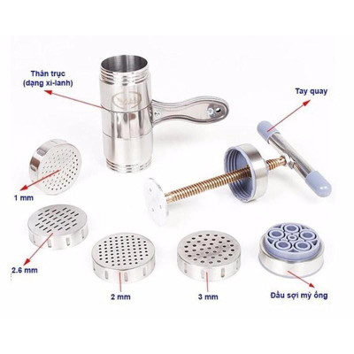 Bộ Dụng Cụ Làm Bún Mì Nui 5 Đầu Lựa Chọn Limai - Hàng Loại 1