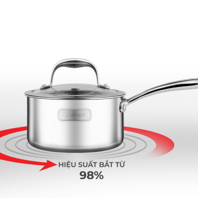 Quánh inox 3 lớp cao cấp đáy liền Tri-max XS EL-3745 size 16cm