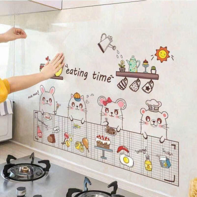 Giấy Dán Tường Cách Nhiệt, Chống Dầu Mỡ Dành Cho Bếp, Decal 3D Họa Tiết - Hàng Chính Hãng MINIIN