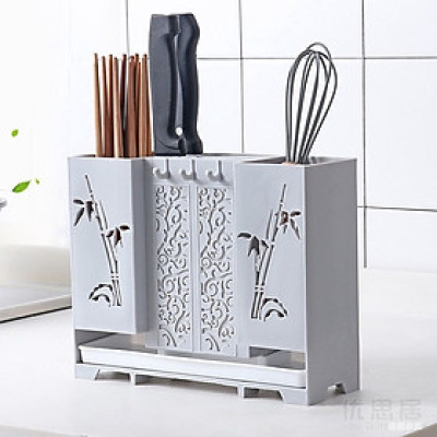 Kệ Cắm Dao Trúc Xinh : Kệ Đũa Muỗng Dán Tường , Để Bàn - Chính Hãng 