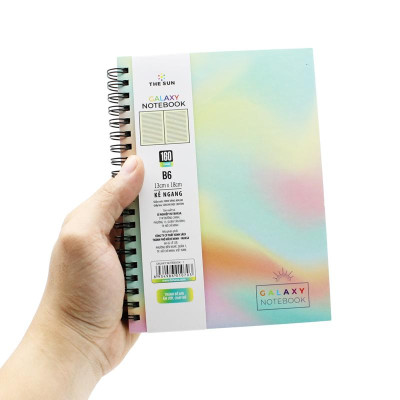 Sổ Lò Xo Bìa Cứng Galaxy B6 - Kẻ Ngang - 160 Trang 80gsm - The Sun 01