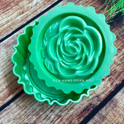 Khuôn Nhấn Xôi Hình Hoa Hồng 3D Sắc Nét 14cm. Chuyên phục vụ Sp Gia dụng, Khuôn làm bánh, Dụng cụ học Sinh, Nhà hàng, Qu