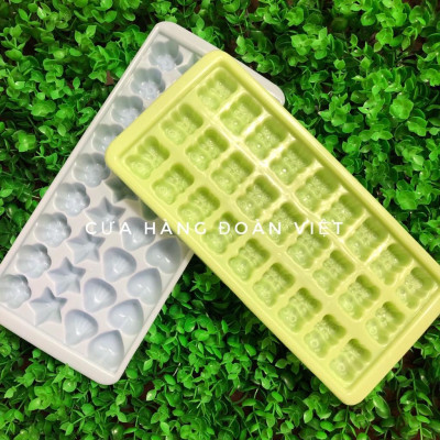 [MỚI] Combo 2 Khay Đá Nhựa Nhiều Mẫu - Khuôn Làm Thạch. Chuyên phục vụ Sp Gia dụng, Khuôn làm bánh, Dụng cụ học Sinh, Nh