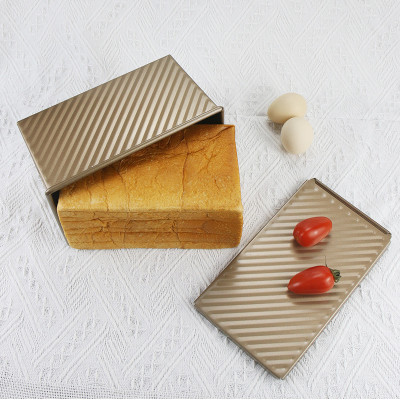 Khuôn làm bánh mì sandwich có nắp kiểu vân gợn sóng - dụng cụ làm bánh gia đình