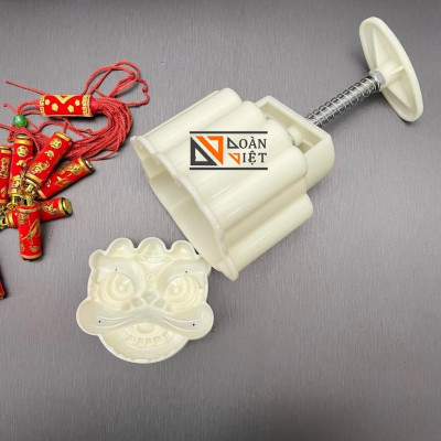 Khuôn Trung Thu 3D Siêu Sắc Nét - Hình ĐẦU LÂN 150g, mẫu mới 2021. Chuyên phục vụ Sp Gia dụng, Khuôn làm bánh, Dụng cụ h