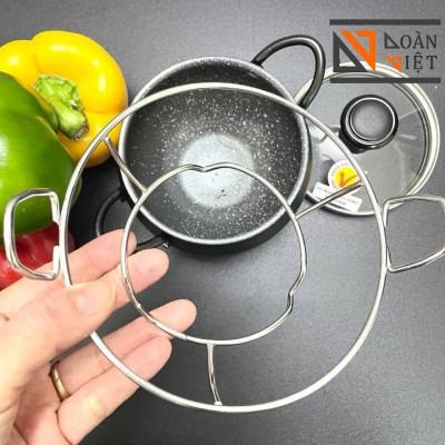 [Tặng ĐẾ INOX] Nồi Cơm Niêu mẫu MỚI SIÊU ĐẸP làm từ HỢP KIM NHÔM VÂN ĐÁ CHỐNG DÍNH. Niêu NHÔM đức Nguyên khối ĐẴNG CẤP.