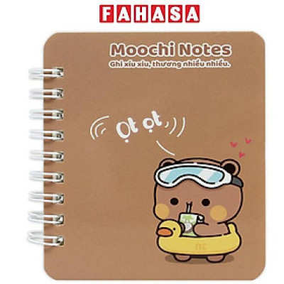 Sổ Lò Xo Moochi Notes A7 - Kẻ Ngang - 160 Trang 300gsm - The Sun 05