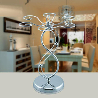 Giá Treo Ly Uống Rượu Vang Cao Cấp Inox 304 Bền Đẹp Để Bàn Trong Gia Đình Mã KT05