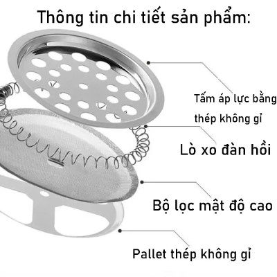 Bình Pha Trà Cà Phê Kiểu Pháp Cao Cấp 350ml Nóng Lạnh Văn Phòng Du Lịch Dã Ngoại Phượt