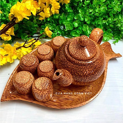 Khay Trà - Bộ Khay Trà Gỗ Dừa Hình Lá C.Lượng. Chuyên phục vụ Sp Gia dụng, Khuôn làm bánh, Dụng cụ học Sinh, Nhà hàng, Q