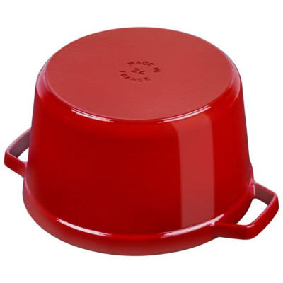 Nồi Gang STAUB Tròn Cao Màu Đỏ Cherry - 24cm (4.75L)