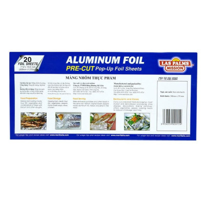 Màng Nhôm TP Las Palms 30cmx27cm (Hộp 20 Miếng) - MNTP00000154