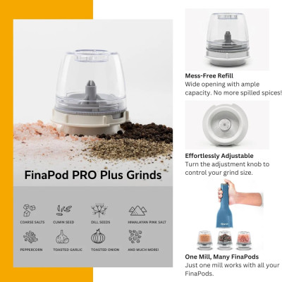 Máy xay gia vị FinaMill pin sạc,  Đa Năng, Tiện Lợi, Thiết Kế Đột Phá