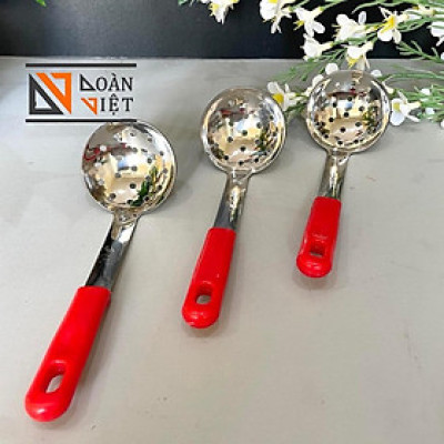 Muỗng Vá múc thạch, trân châu - Inox dày không rỉ, cán nhựa màu đỏ (size mini 6cm). Chuyên phục vụ Sp Gia dụng, Khuôn là