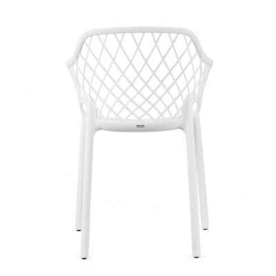 Ghế nhựa đúc, dạng ghế bành, nan chéo - cobi home - NHẬP KHẨU CHÍNH HÃNG.