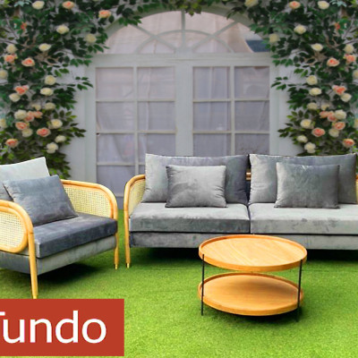 Bộ sofa Tundo mây niệm ghế đơn và bàn 