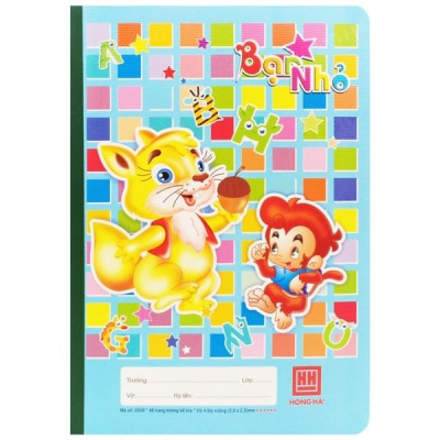 Combo 5 Vở School Pokemon - 4 Ô Ly 48 Trang - Hồng Hà 0509 (Mẫu Màu Giao Ngẫu Nhiên)