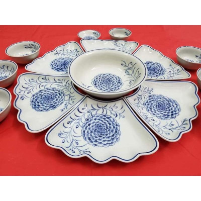 Bộ bát đĩa hoa mặt trời hàng vẽ tay(nhiều mẫu/2 size)