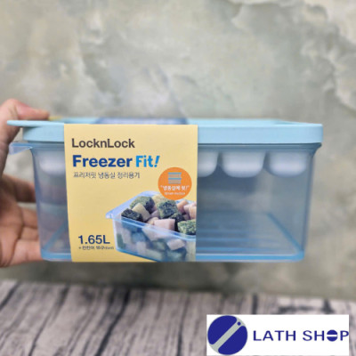 Hộp Bảo Quản Thực Phẩm, Trữ Đông LocknLock HFL104D8 Kèm Khay Đá 8 Viên Sản Xuất Hàn Quốc -1.65L