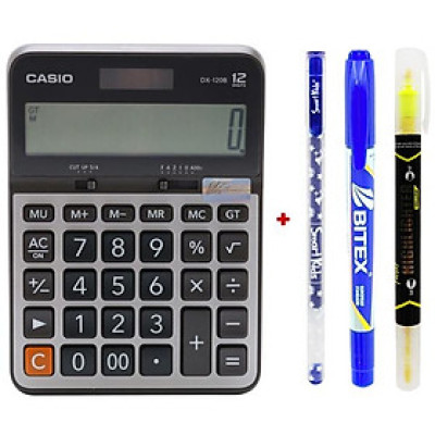 Máy Tính Văn Phòng Casio DX - 120B - W-DC - Kèm Quà Chất 04