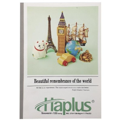 Combo 5 Tập Souvenir Kẻ Ngang 120 Trang ĐL 58-60g/m2 - Haplus 5754 (Mẫu Màu Giao Ngẫu Nhiên)