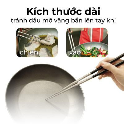 KAI - Select 100 - Đũa thép không gỉ - 33cm