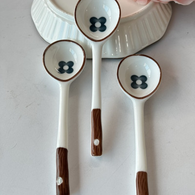 Bộ Bát Đĩa Hoa Cải Xanh Thương Hiệu GOSU Tráng Men Cao Cấp, Sử Dụng Được Cho Lò Nướng và Máy Rửa Bát