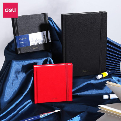 Sổ Tay Bìa Da A5 B5 160gsm 80 Trang Cao Cấp BST Finenolo Deli - Chống Nước Làm Quà Tặng Sang Trọng - Phù Hợp Làm Sổ Kế Hoạch Planner, Nhật Kí, Tập Vở Ghi Chép Bullet Journal - EC284 / EC285