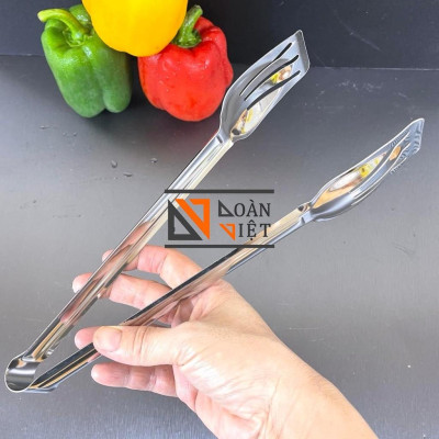 KẸP GẮP THỨC ĂN, GẮP BÁNH BAO, ĐỒ CHIÊN. . Bản to, inox không rỉ 28cm. Chuyên phục vụ Sp Gia dụng, Khuôn làm bánh, Dụng