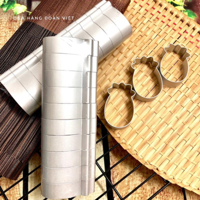 Khuôn Bánh Cookies Hình Dứa - Set 10 khuôn. Chuyên phục vụ Sp Gia dụng, Khuôn làm bánh, Dụng cụ học Sinh, Nhà hàng, Quán