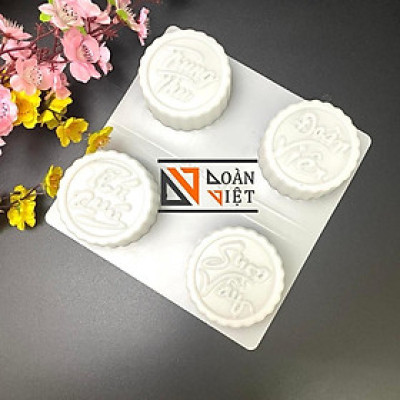 [COMBO 4 Khuôn TRUNG THU - ĐOÀN VIÊN - PHÚ QUÝ - SUM VẦY] TRUNG THU RAU CÂU, nhấn xôi, rau câu, bánh tổ - Khuôn Nhựa 9cm