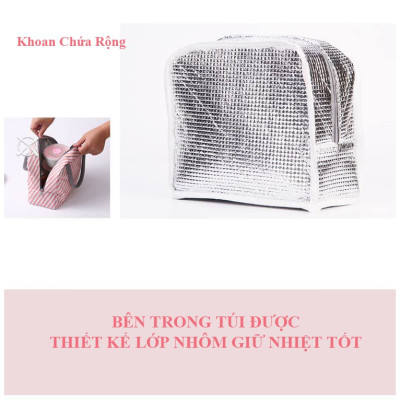 Túi Đựng Hộp Cơm Giữ Nhiệt Với Nhiều Họa Tiết
