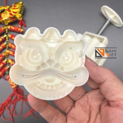 Khuôn Trung Thu 3D Siêu Sắc Nét - Hình ĐẦU LÂN 150g, mẫu mới 2021. Chuyên phục vụ Sp Gia dụng, Khuôn làm bánh, Dụng cụ h