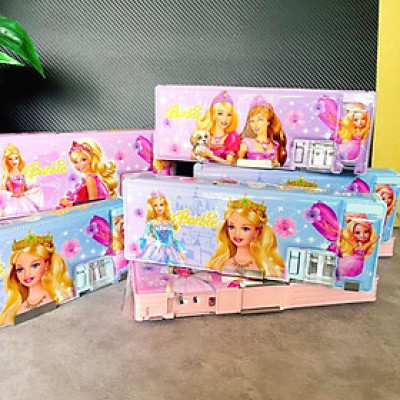 HỘP ĐỰNG BÚT / HỘP VIẾT búp bê Babie xinh đẹp. Có nam châm hít - có chuốt bút chì, 2 ngăn tiện dụng. Dụng cụ học sinh. C