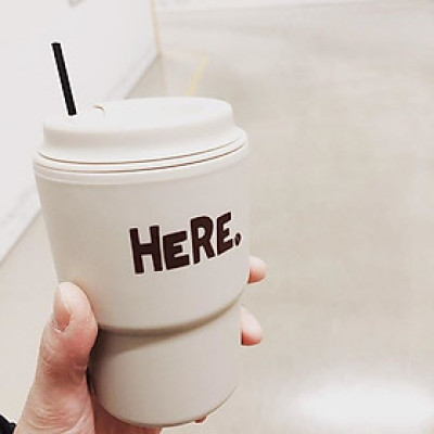 Cốc giữ nhiệt có nắp xoay HERE 320ml cao cấp tiện dụng - Hàng nội địa Nhật Bản. 