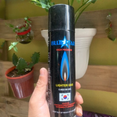 Bình Bơm Gas Cho Hộp Quẹt, Bật Lửa Blue Sky Hàn Quốc Kèm 5 Đầu Bơm