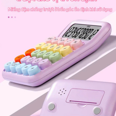 Máy Tính Văn Phòng 12 Chữ Số, Bàn Phím Cơ ABS Đồ Dùng Học Tập Đa Chức Năng - HÀNG CHÍNH HÃNG MINIIN