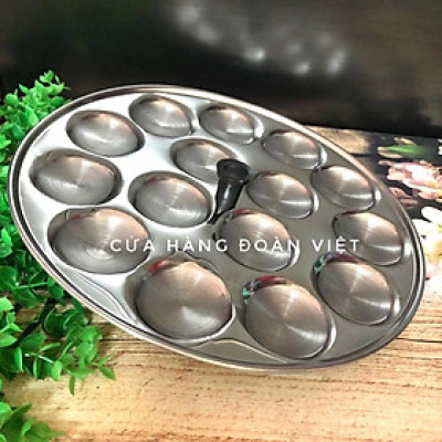 Khuôn Bánh Bèo - Inox tiện lợi có nút cầm chống nóng - Khuôn 15 Bánh. Chuyên phục vụ Sp Gia dụng, Khuôn làm bánh, Dụng c