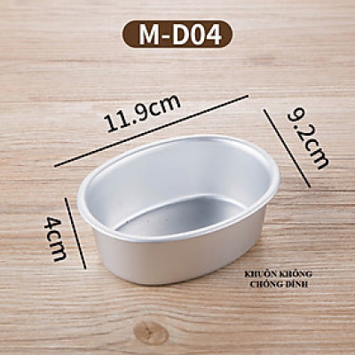 Khuôn nướng bánh kiểu dáng Oval nhôm đúc
