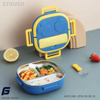 Khay đựng thức ăn giữ nhiệt làm từ thép không gỉ 304 FG Good Finish,họa tiết đẹp